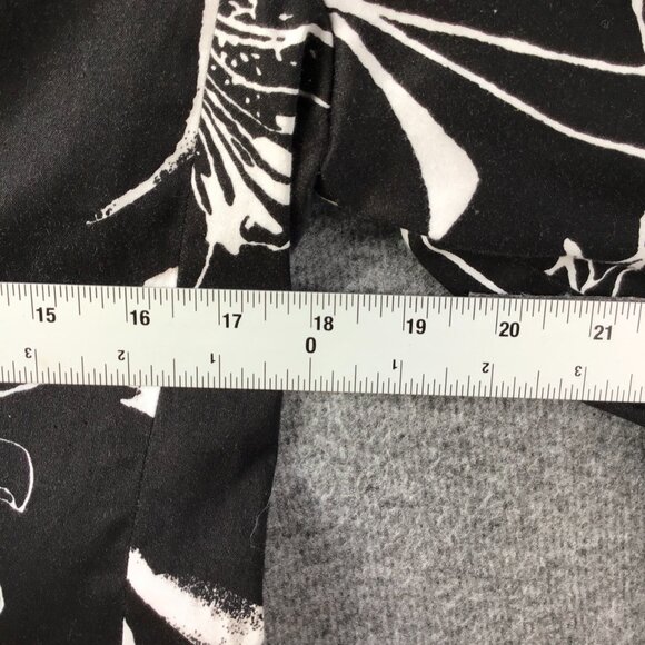 Larry Levine Black White Floral Blazer Suit Jacket Sz 8 - Picture 4 of 8